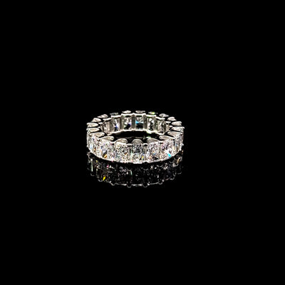 LONG RADIANT ETERNITY BAND 14KW EF VS1 HPHT DIA 7.40CTS