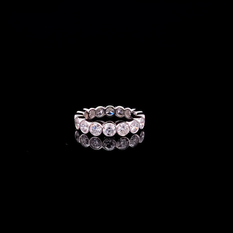 ROUND ETERNITY BAND 14KW FG VS2 CVD DIA 3.42CTS