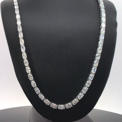 E-W TENNIS NECKLACE 14KW EF VS1 HPHT DIA 16.03CTS