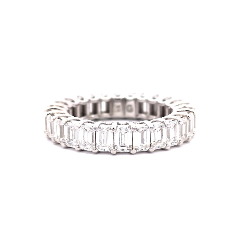 EMERALD ETERNITY BAND 14KW EF VS1 HPHT DIA 4.04CTS