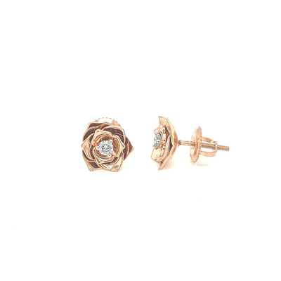 FANCY EARRING 14KR LIGHT BLUE VS CVD DIA 0.12CTS