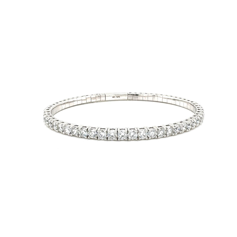 BANGLE BRACELET 14KW EF VS2 HPHT DIA 3.54CTS