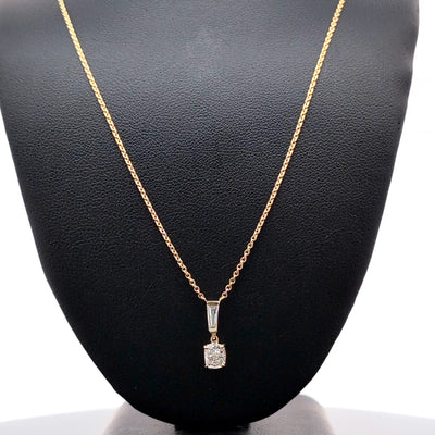 FANCY PENDANT 14KY F VS1 CVD 0.69CTS