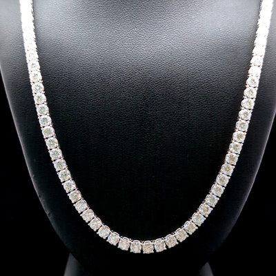 TENNIS NECKLACE 14KW FG VS2 CVD DIA 20.19CTS