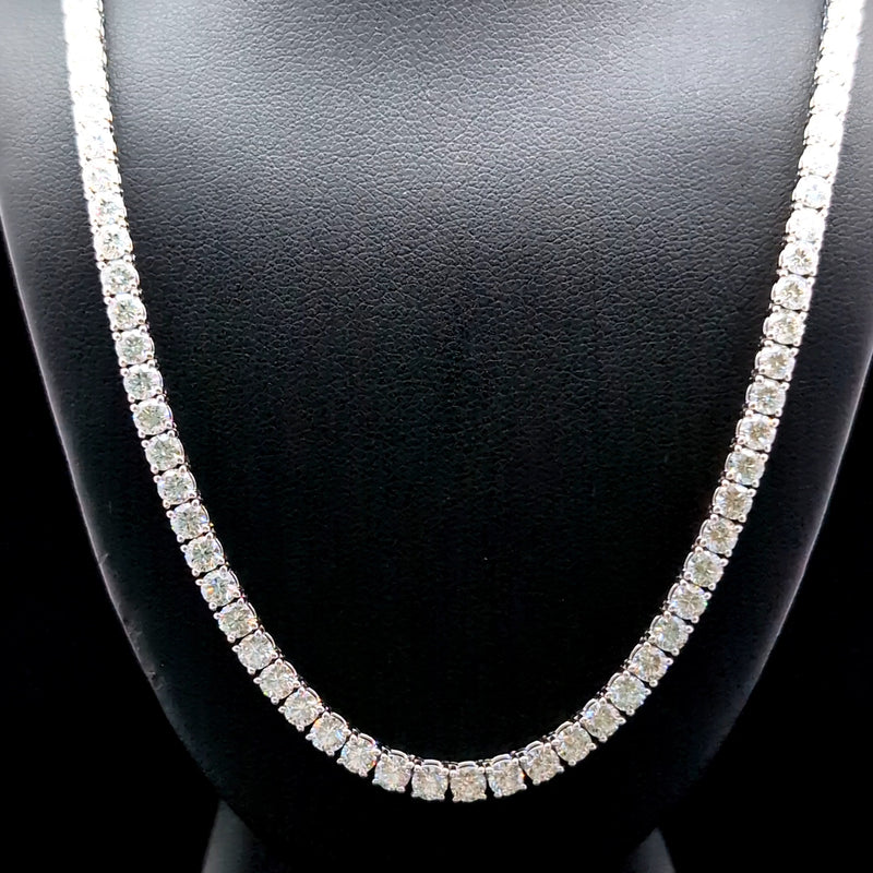 TENNIS NECKLACE 14KW FG VS2 CVD DIA 20.19CTS