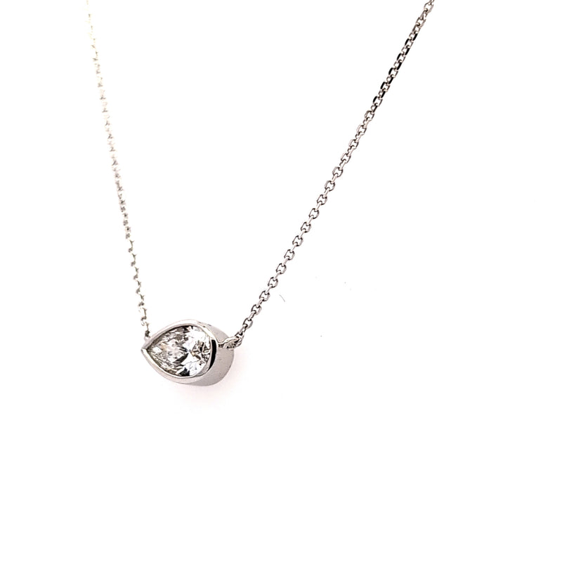 SOLITAIRE PENDANTS 14KW EF VS1 HPHT DIA 0.6CTS