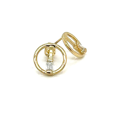 FANCY EARRING 14KY EF SI2 HPHT DIA 0.38CTS