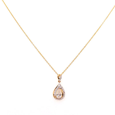 FANCY PENDANTS 14KY HI VS1 HPHT DIA 0.37CTS