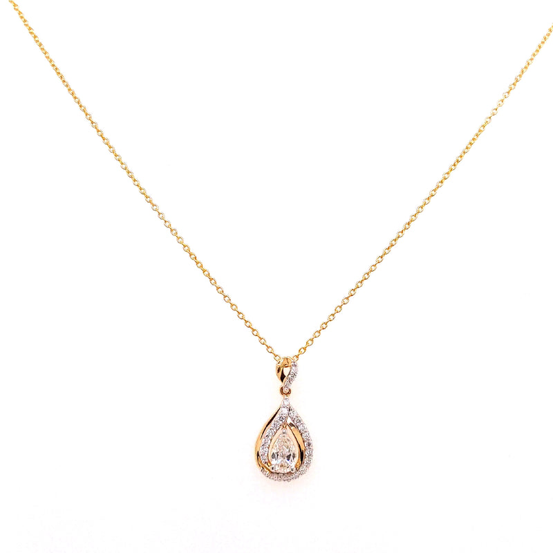 FANCY PENDANTS 14KY HI VS1 HPHT DIA 0.37CTS