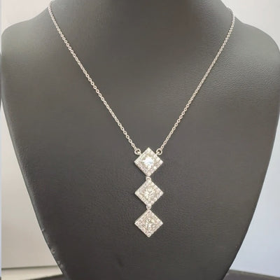 HALO DROP PENDANT 14KW GH VS HPHT DIA 1.4CTS