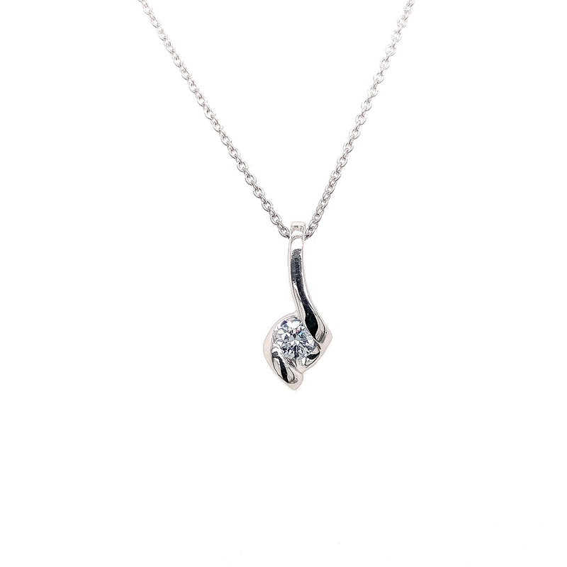 FANCY PENDANT 14KW BLUE VS HPHT DIA 0.15CTS