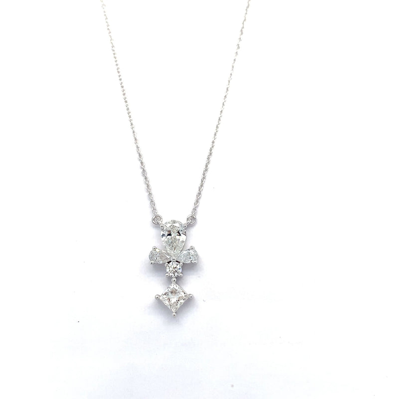 FANCY PENDANT 14KW H SI1 HPHT DIA 1.18CTS