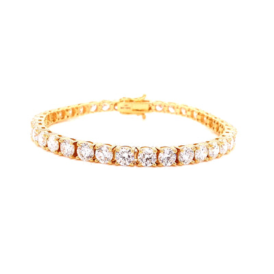 TENNIS BRACELET 14KY FG VS2 CVD DIA 12.57CTS