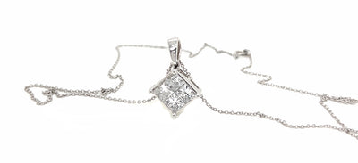 SOLITAIRE PENDANTS 14KW EF VS HPHT DIA 1.62CTS