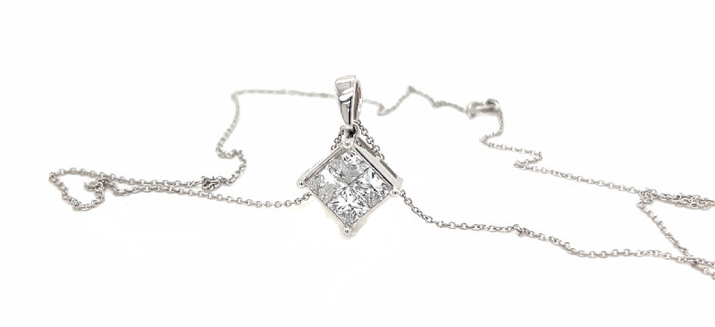 SOLITAIRE PENDANTS 14KW EF VS HPHT DIA 1.62CTS