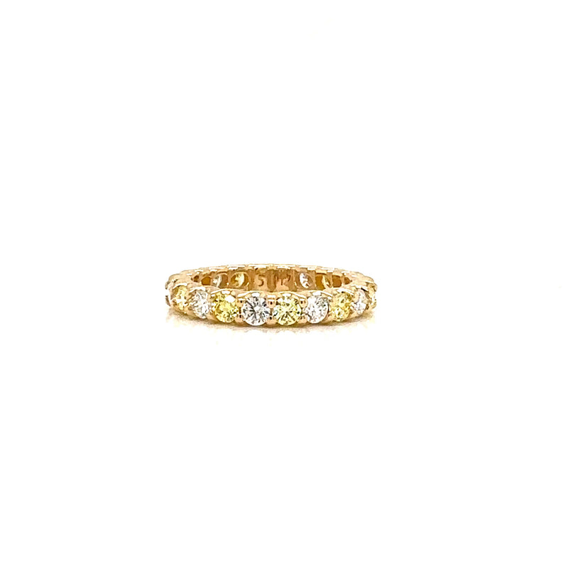 ROUND ETERNITY BAND 14KY FG VS2 CVD DIA 1.58CTS
