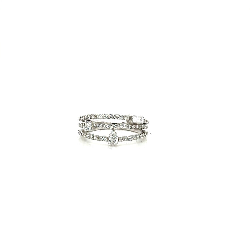FANCY RINGS 14KW EF VS1 HPHT DIA 0.72CTS