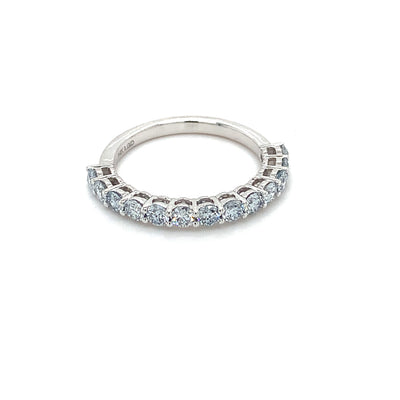 HALF WAY BAND 14KW LIGHT BLUE VS CVD DIA 0.87CTS