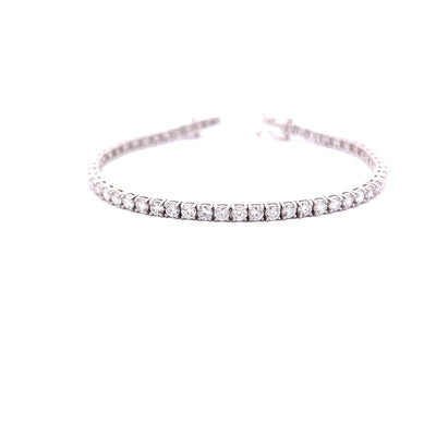 TENNIS BRACELET 14KW FG VS2 CVD DIA 5.26CTS