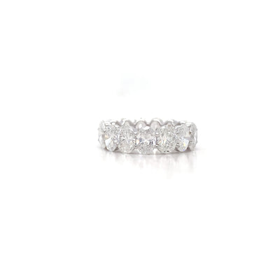 OVAL ETERNITY BAND 14KW F VS1 CVD DIA 7.47CTS