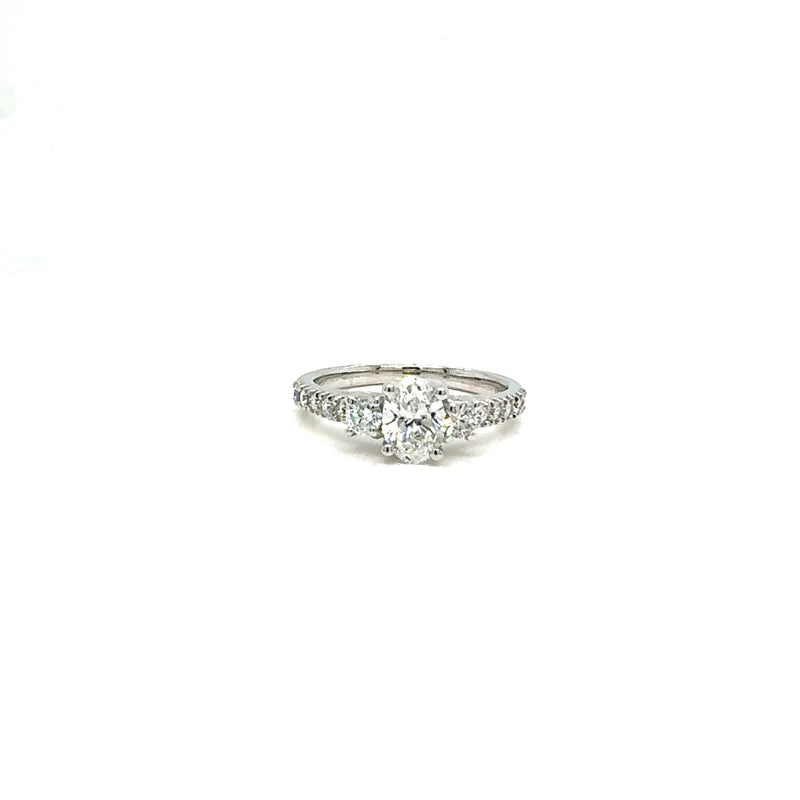 FANCY ENGAGEMENT RING 14KW FG VS2 CVD DIA 1.11CTS