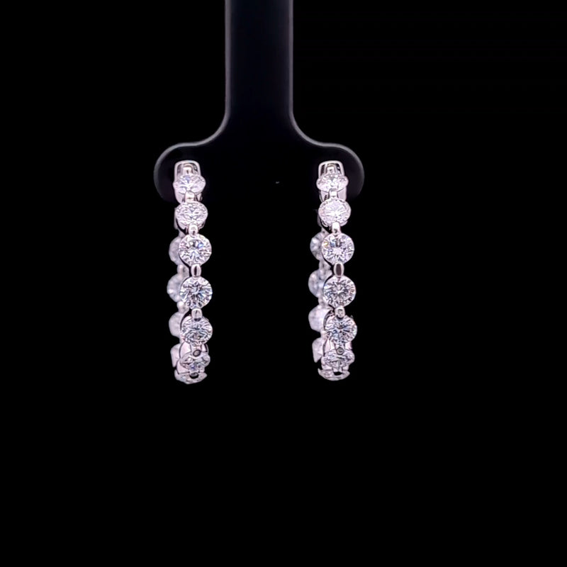 IN-OUT HOOPS EARRINGS 14KW FG VS2 CVD DIA 3.80CTS