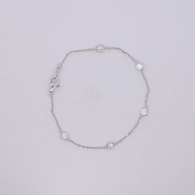 DIAMOND BY YARD BRACELET 14KW EF VS2 HPHT DIA 0.7CTS