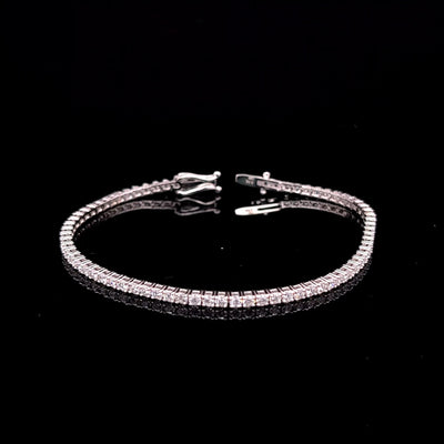 TENNIS BRACELET 14KW EF VS2 HPHT DIA 3.63CTS