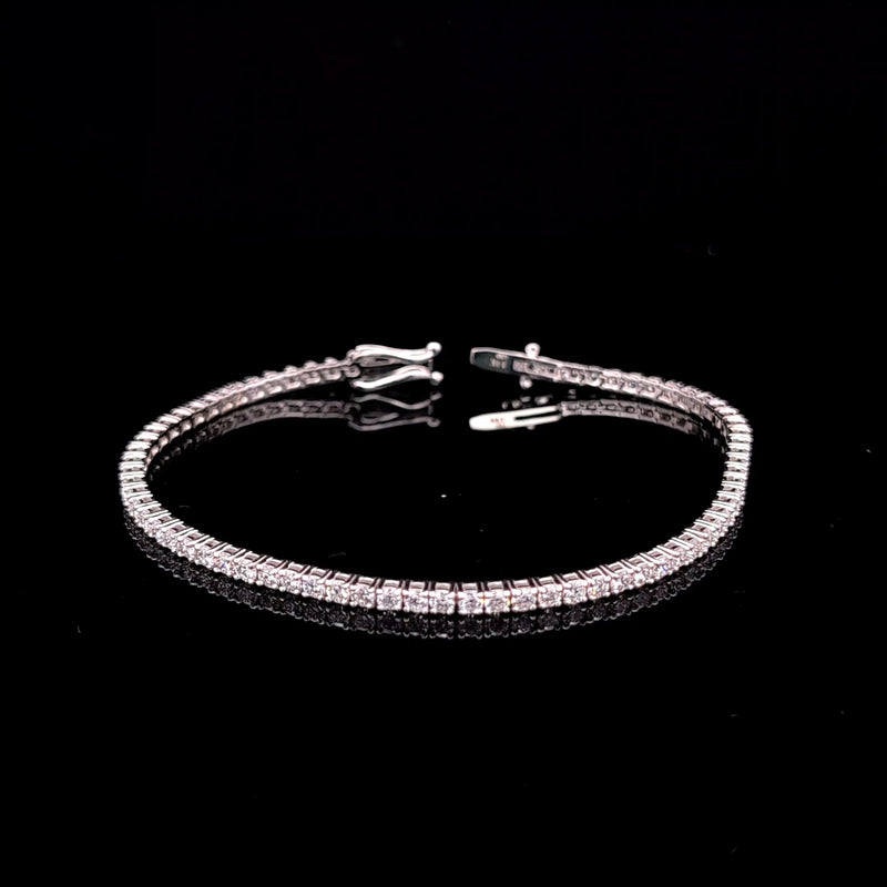 TENNIS BRACELET 14KW EF VS2 HPHT DIA 3.63CTS