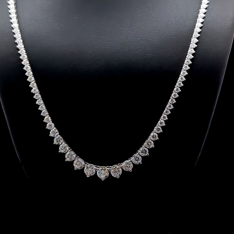 (0.28CT) RIVIERA NECKLACE 14KW EF VS2 HPHT DIA 7.26CTS