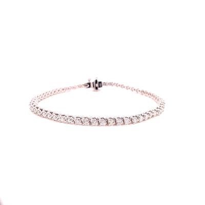 TENNIS BRACELET 14KW FG VS2 CVD DIA 3.02CTS