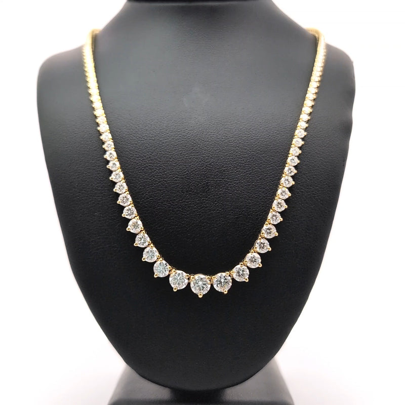 (0.52CT) RIVIERA NECKLACE 14KY FG VS2 CVD DIA 9.55CTS