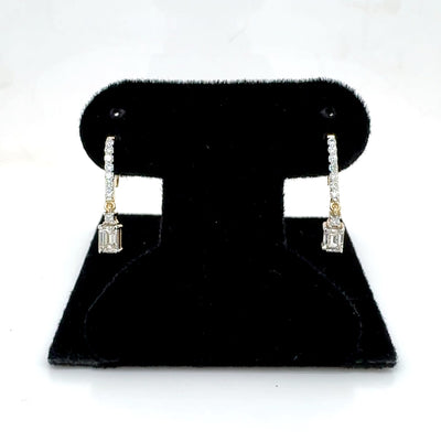 FANCY EARRING 14KY EF SI2 HPHT DIA 0.71CTS