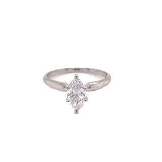 SOLITAIRE RINGS 14KW D VS1 HPHT DIA 0.82CTS