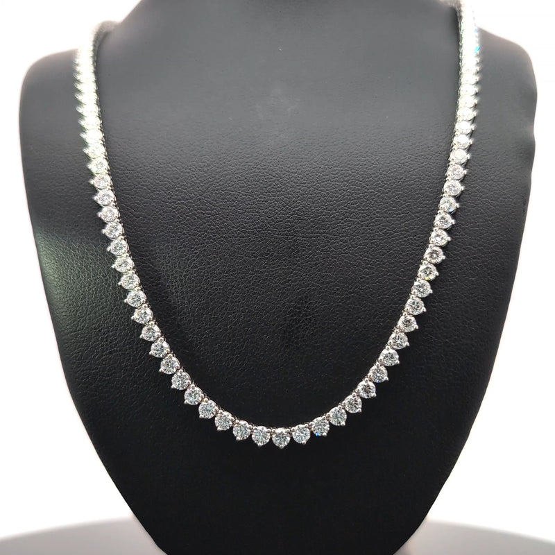 TENNIS NECKLACE 14KW FG VS2 CVD DIA 11.97CTS