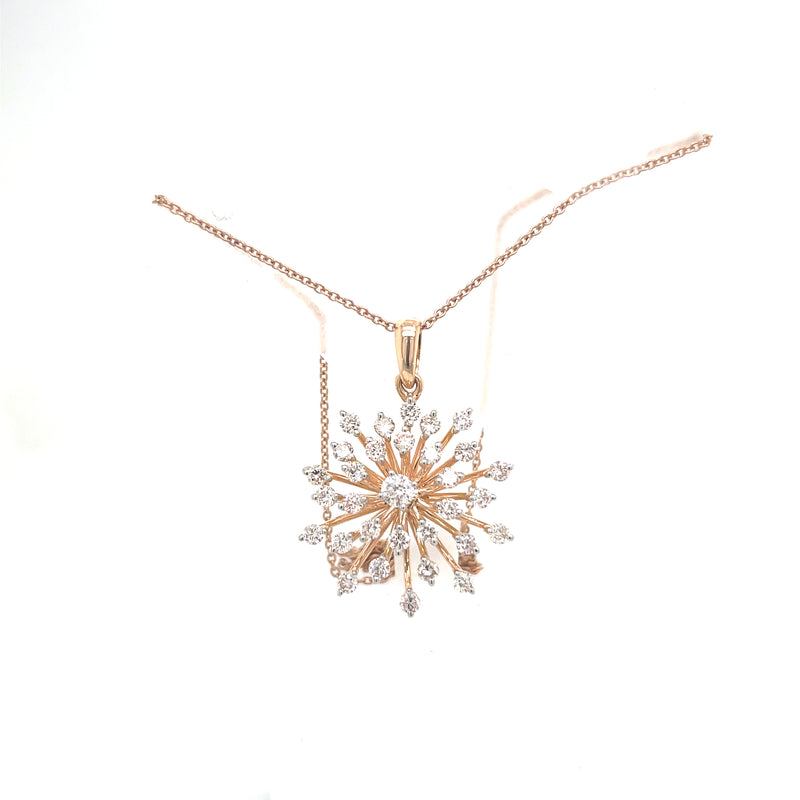 FANCY PENDANT 14KR VS-SI CVD DIA 0.88CTS