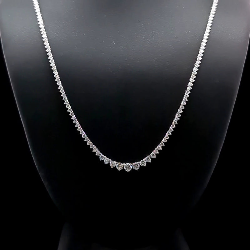 (0.08CTS) RIVIERA NECKLACE 14KW FG VS2 CVD DIA 3.19CTS