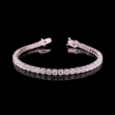 TENNIS BRACELET 14KW EF VS2 HPHT DIA 7.47CTS