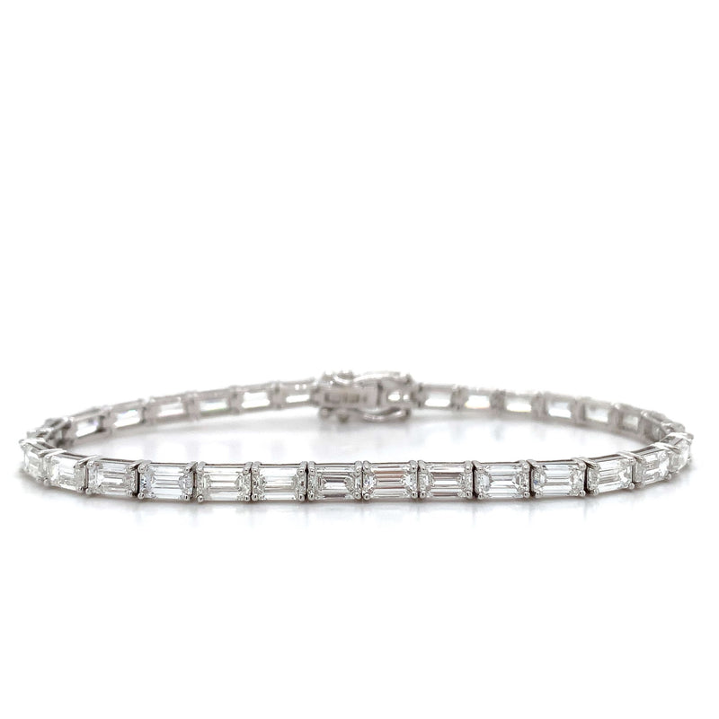 E-W TENNIS BRACELET 14KW EF VS1 HPHT DIA 9.79CTS