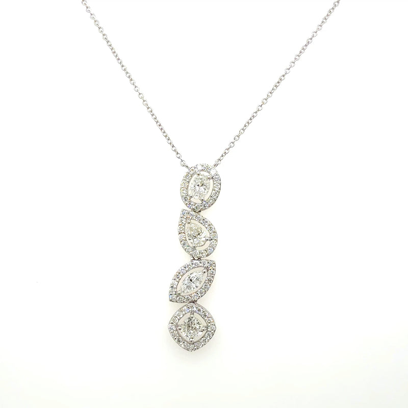 FANCY PENDANTS 14KW EF/GH VS1 HPHT DIA 1.41CTS