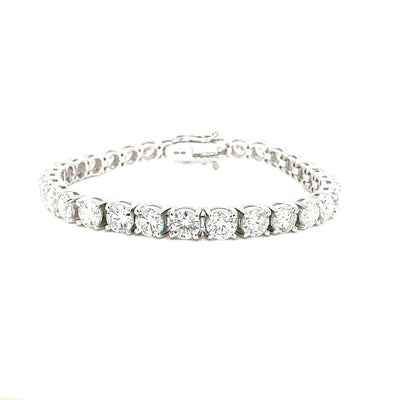 TENNIS BRACELET 14KW FG VS2 CVD DIA 14.62CTS
