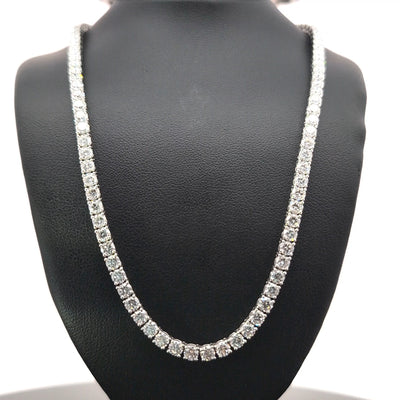 TENNIS NECKLACE 14KW FG VS2 CVD DIA 17.63CTS