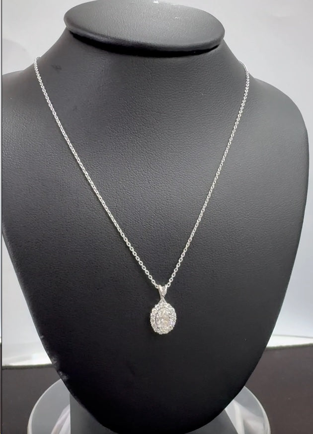 HALO PENDANT 14KW H VS2 HPHT DIA 0.63CTS