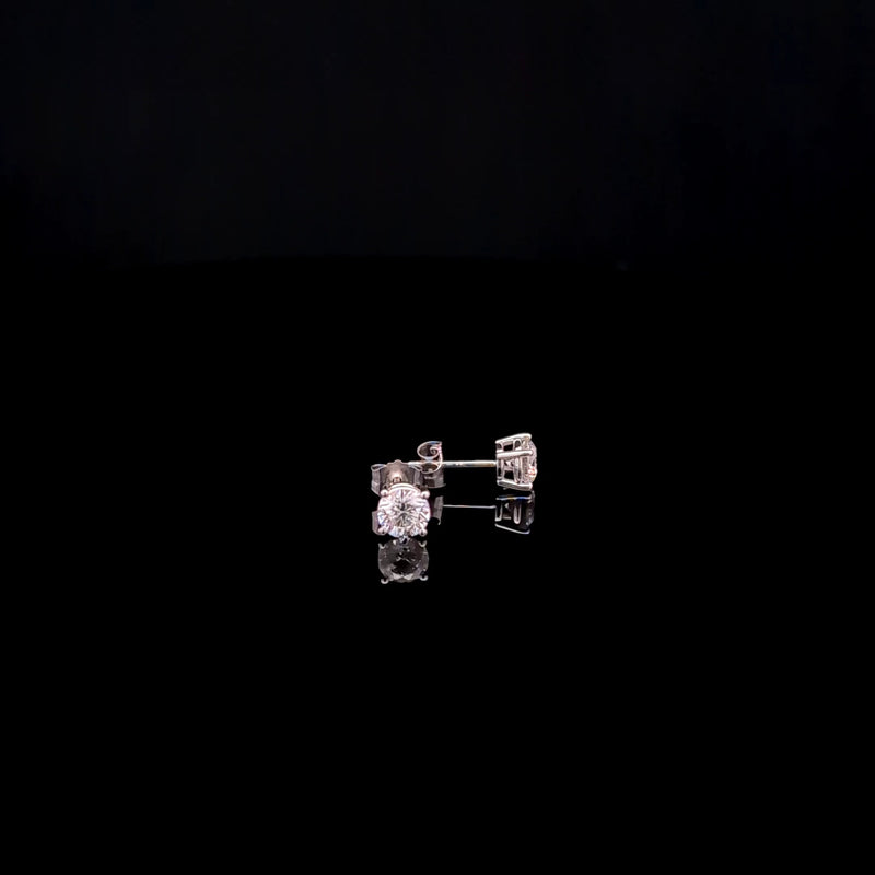 BASKET STUD EARRING 14KW FG VS2 CVD DIA 1.00CTS