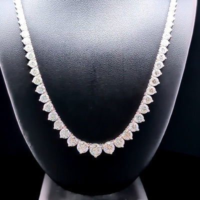(0.55CT)RIVIERA NECKLACE 14KW FG VS2 CVD DIA 12.38CTS