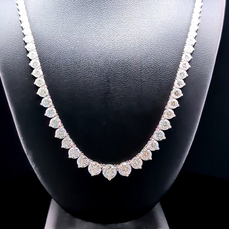 (0.55CT)RIVIERA NECKLACE 14KW FG VS2 CVD DIA 12.38CTS