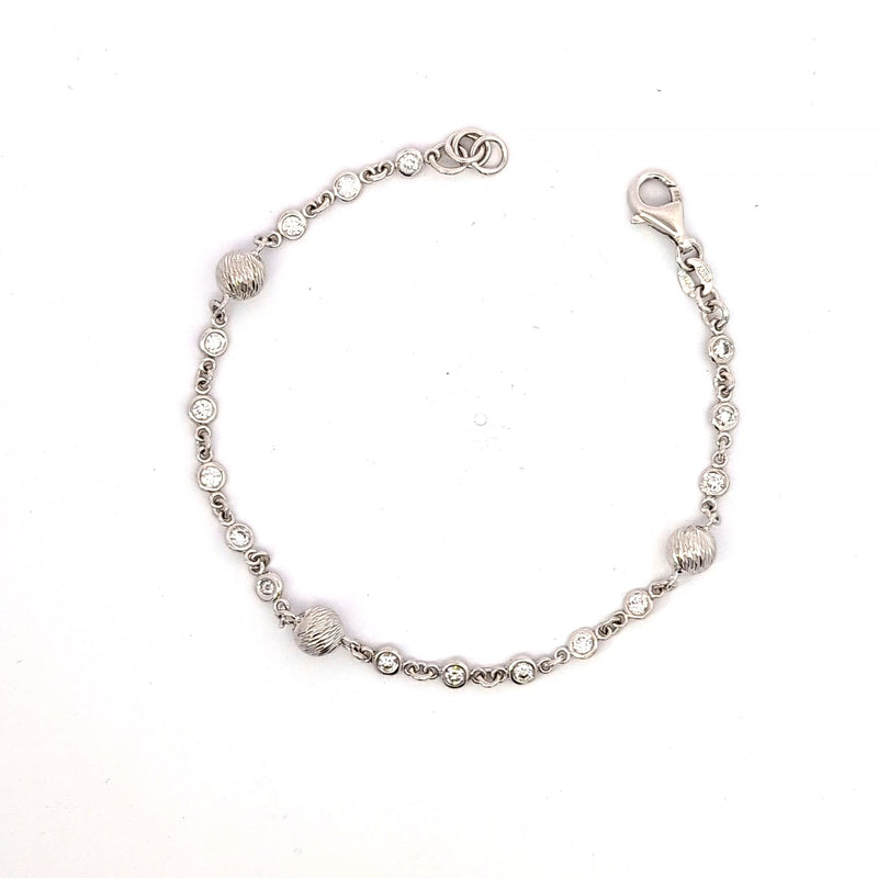 FANCY DIAMOND BY YARD BRACELET 14KW EF VS2 HPHT DIA 0.82CTS