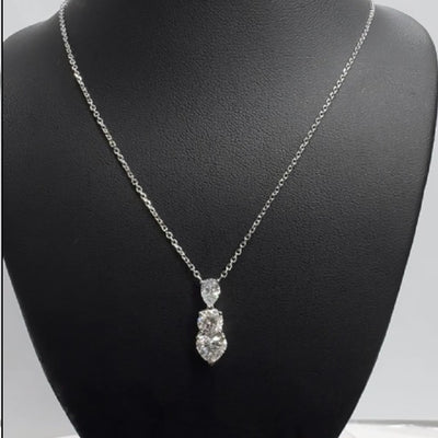 BAR PENDANTS 14KW EF VS1 HPHT DIA 1.56CTS