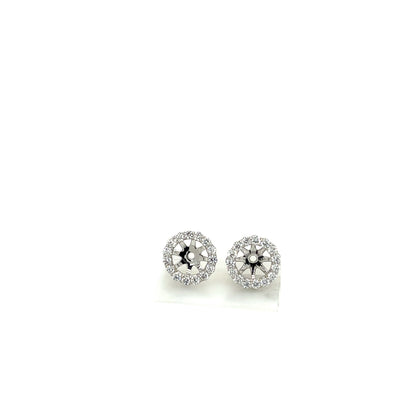 JACKET EARRINGS 14KW EF VS1 HPHT DIA 0.36CTS