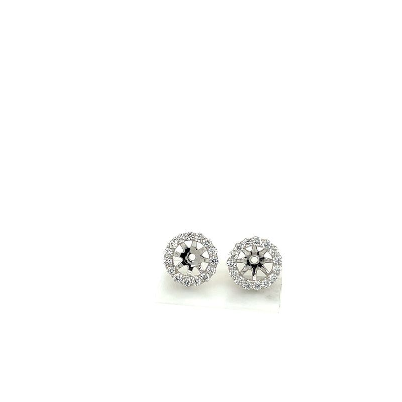 JACKET EARRINGS 14KW EF VS1 HPHT DIA 0.36CTS